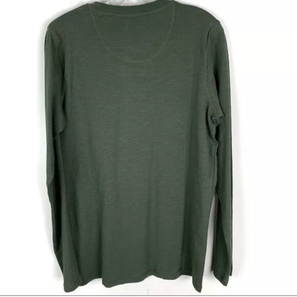 Lindbergh | Hunter Green Long Sleeve Crew Neck Tee - Picture 5 of 7
